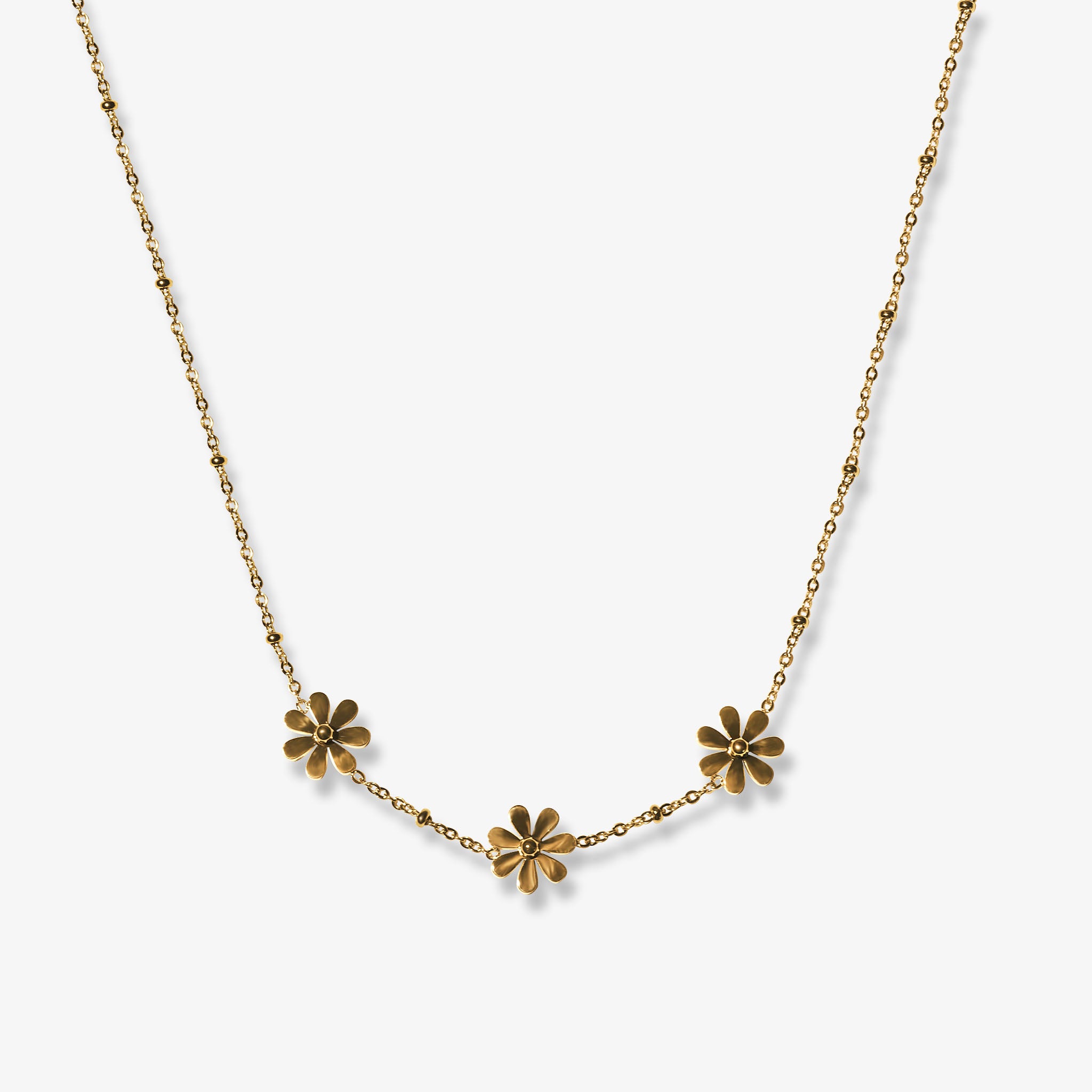 Gold Daisy Necklace