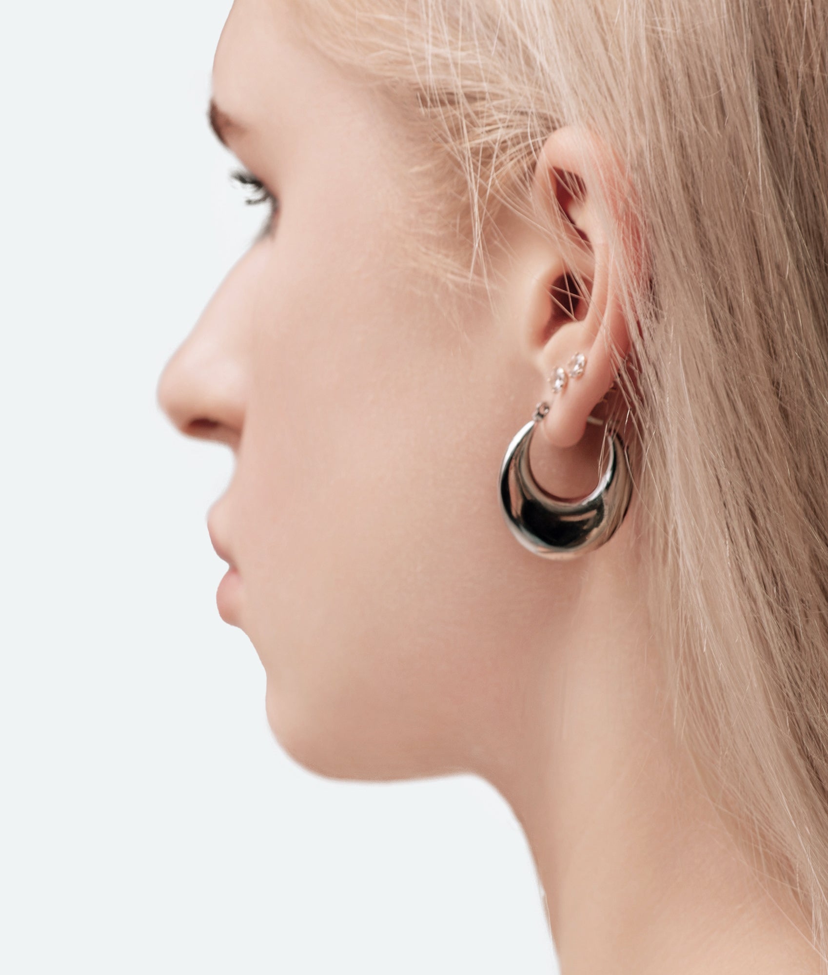 NAYA SILVER HOOP EARRINGS - Murmure