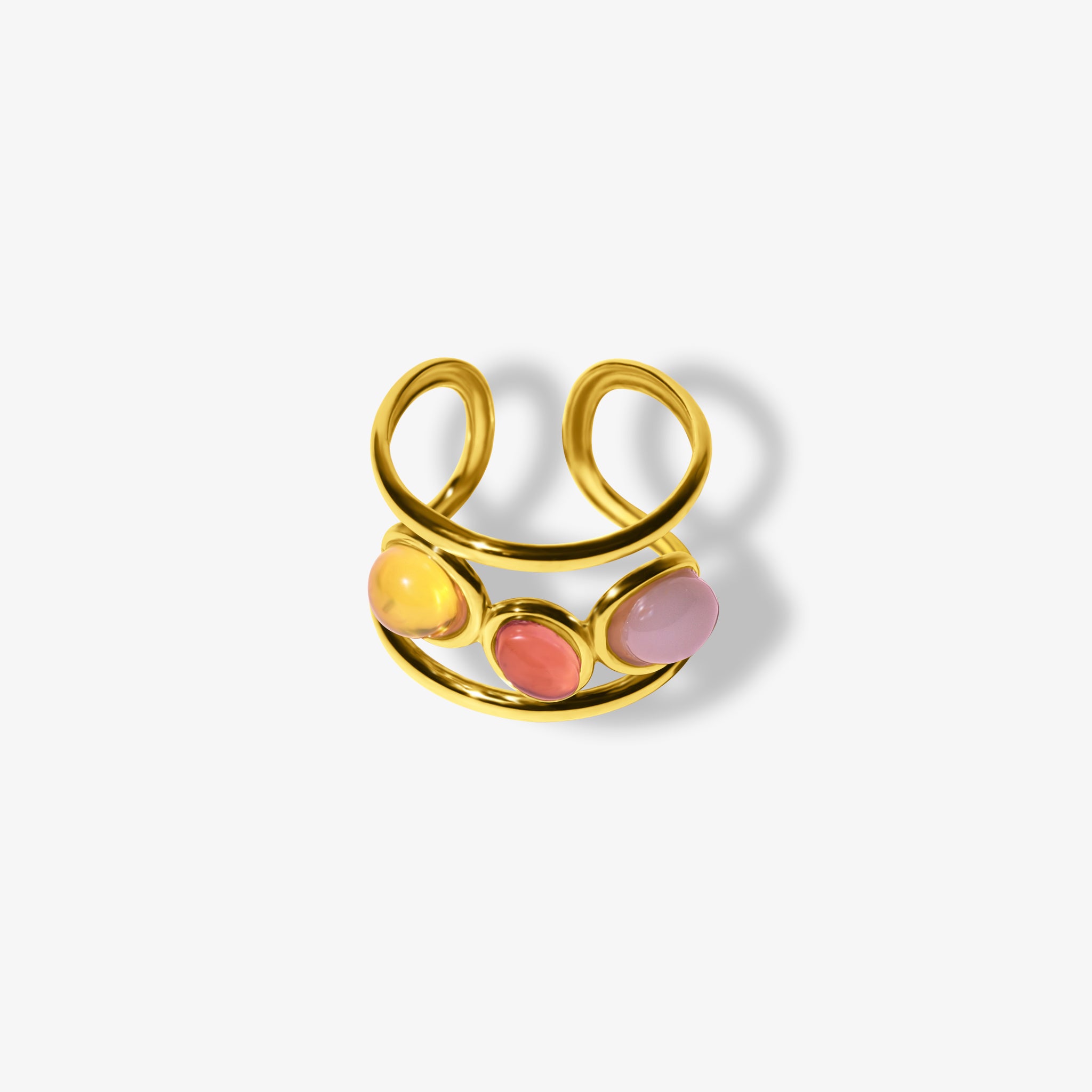 Gold Cali Charm Ring