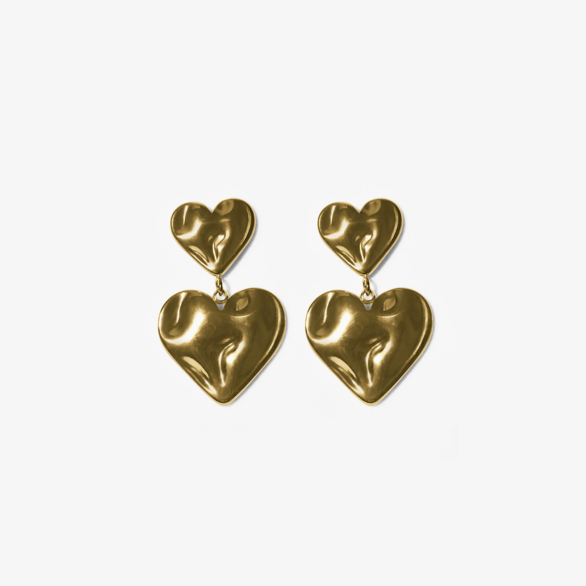 Double Heart Earrings 