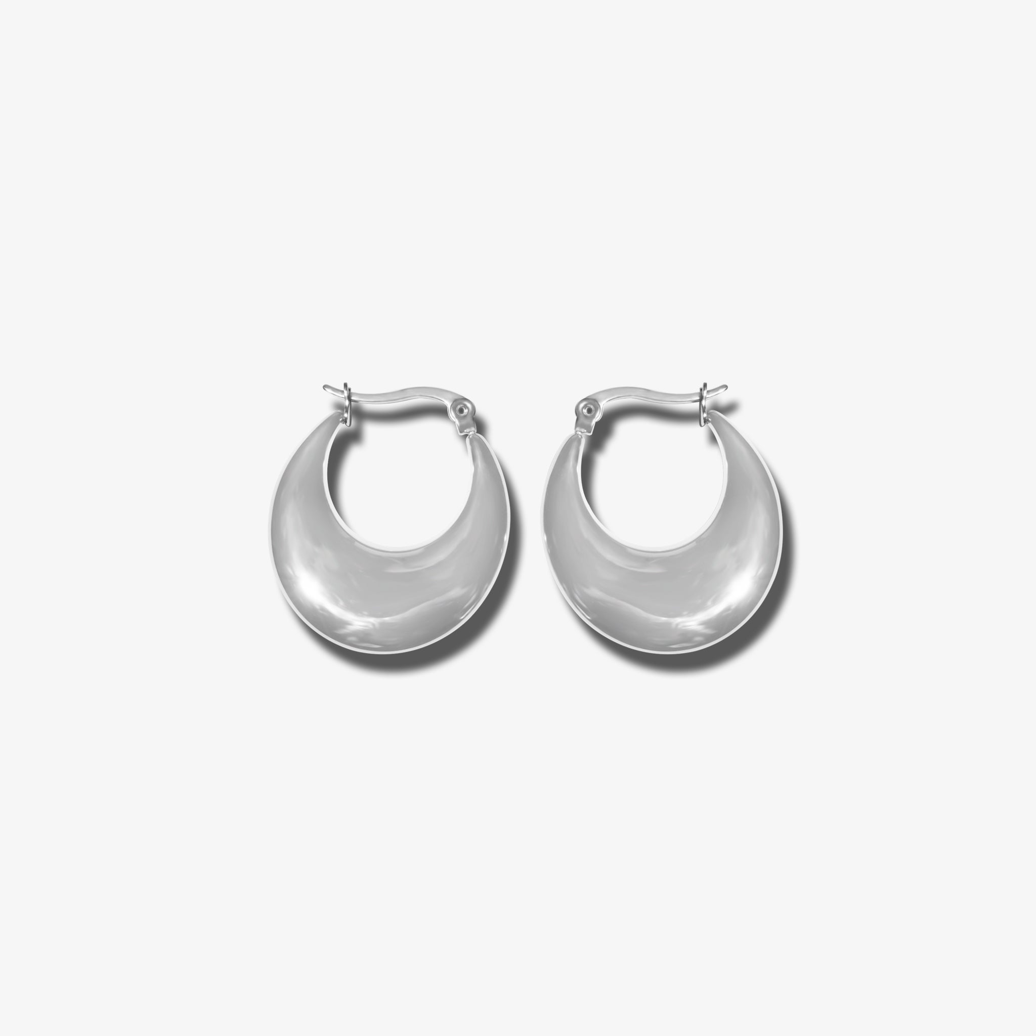 NAYA SILVER HOOP EARRINGS