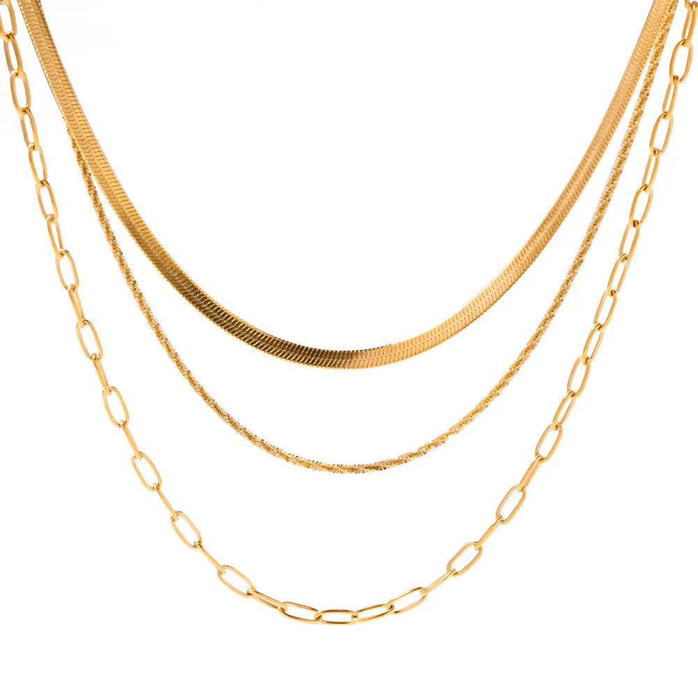 MEGAN CHAIN LAYERED NECKLACE